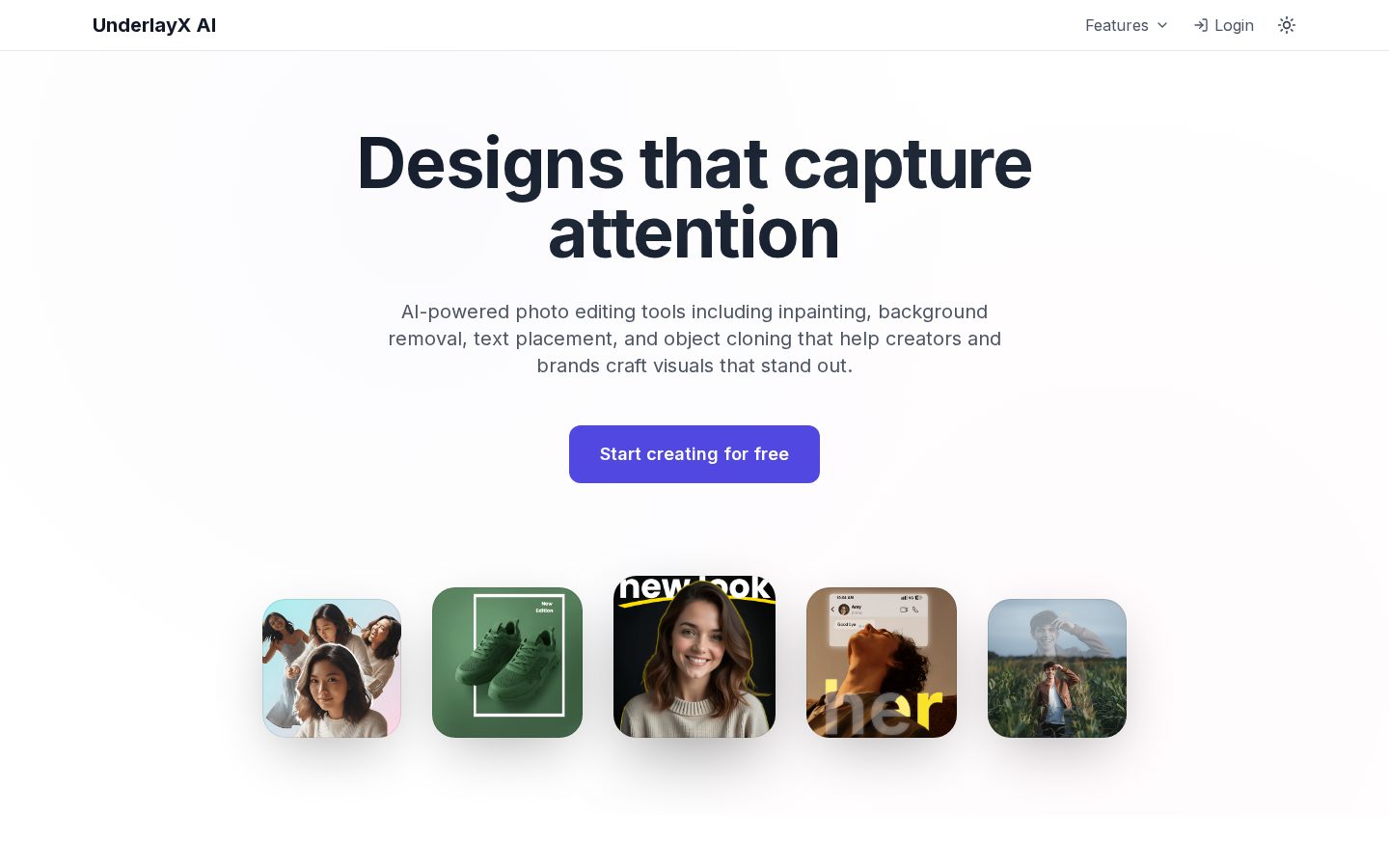 UnderlayX AI Homepage