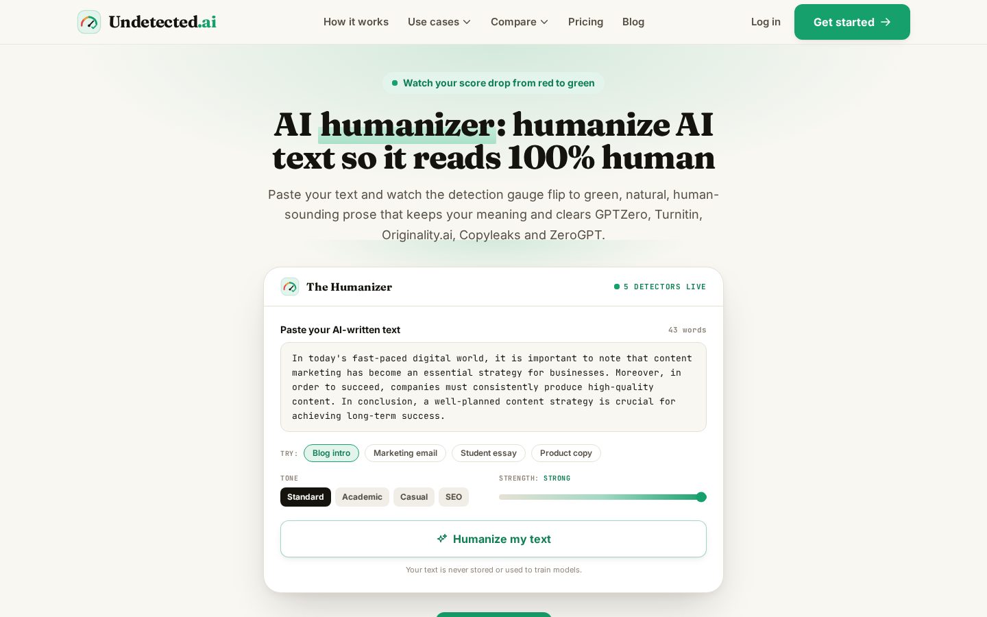 Undetected Homepage