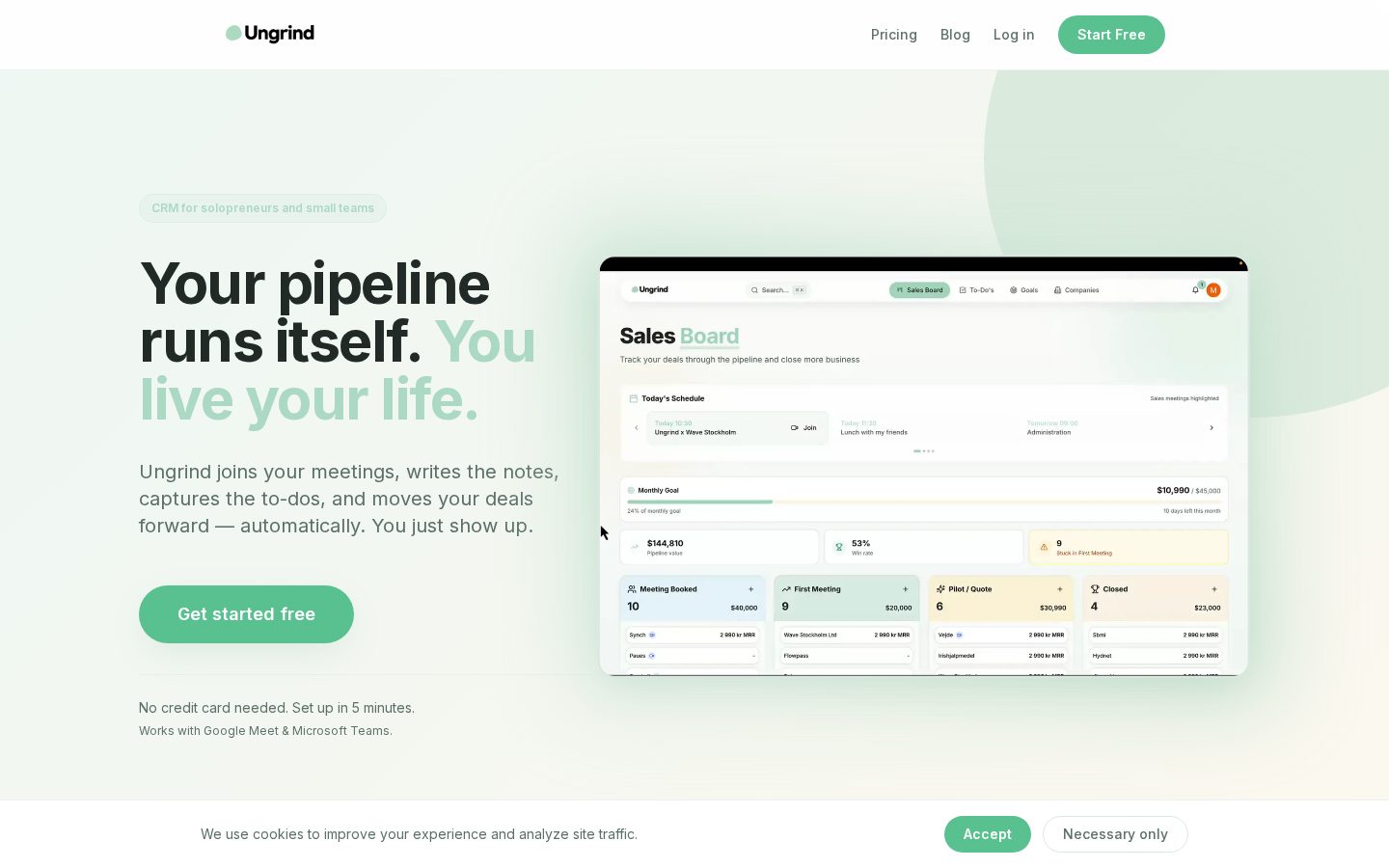 Ungrind Homepage