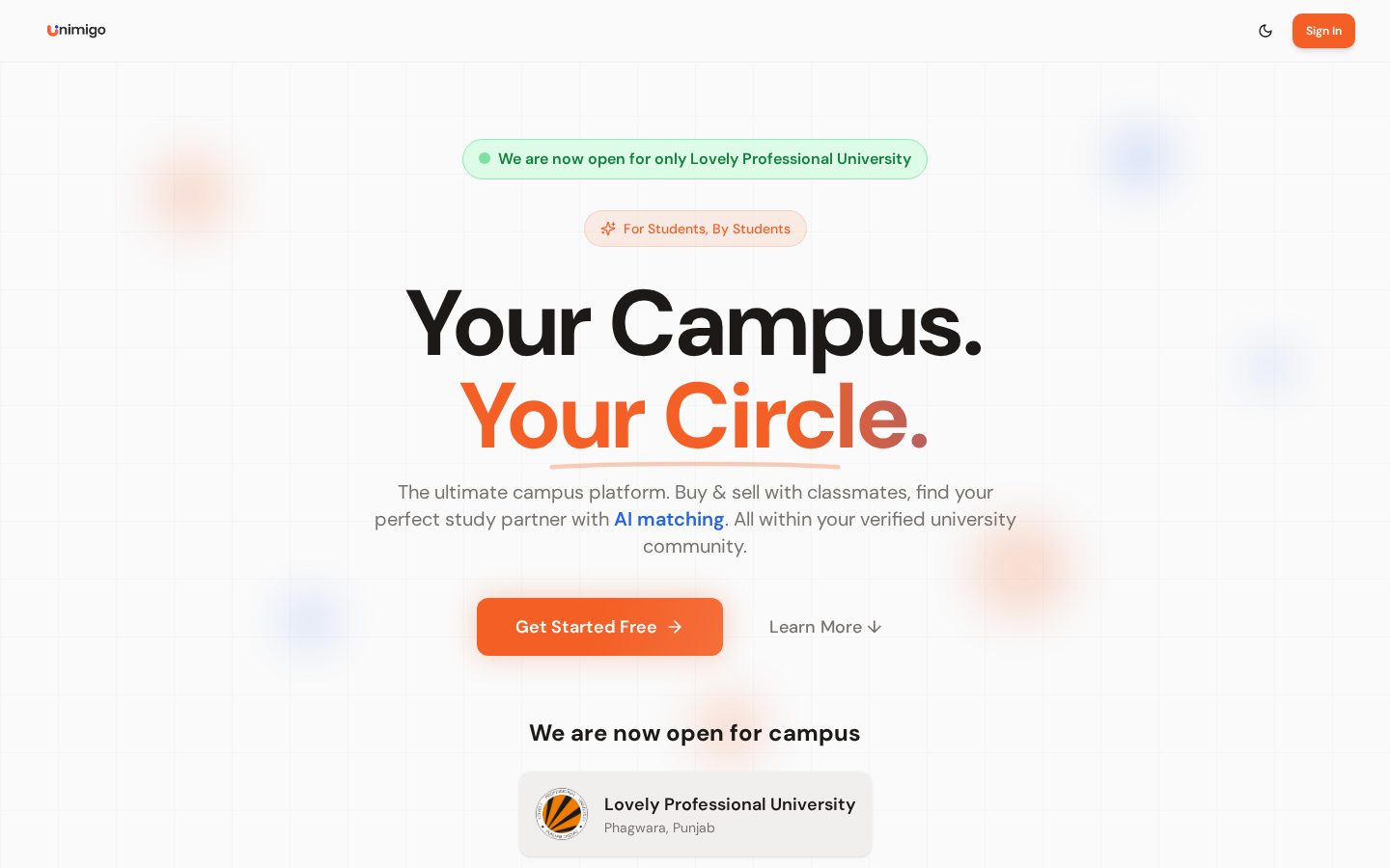 UNIMIGO Homepage