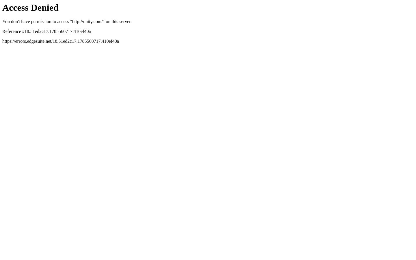 Unity Homepage