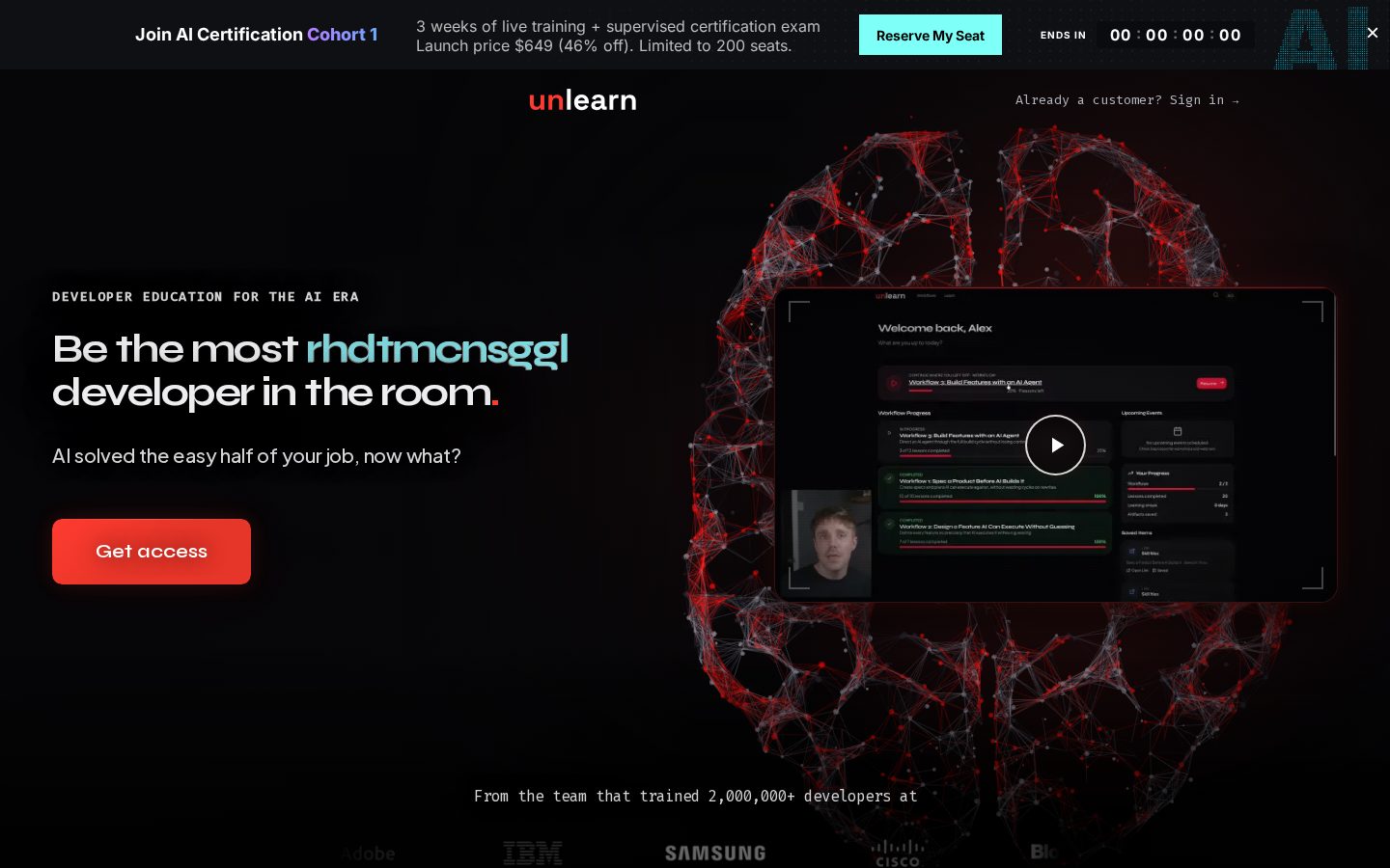 Unlearn Homepage