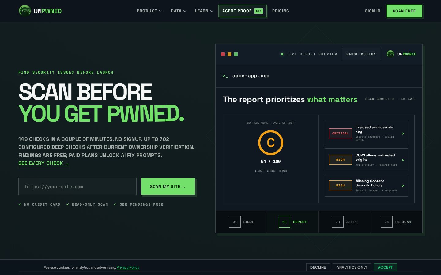 UNPWNED Homepage