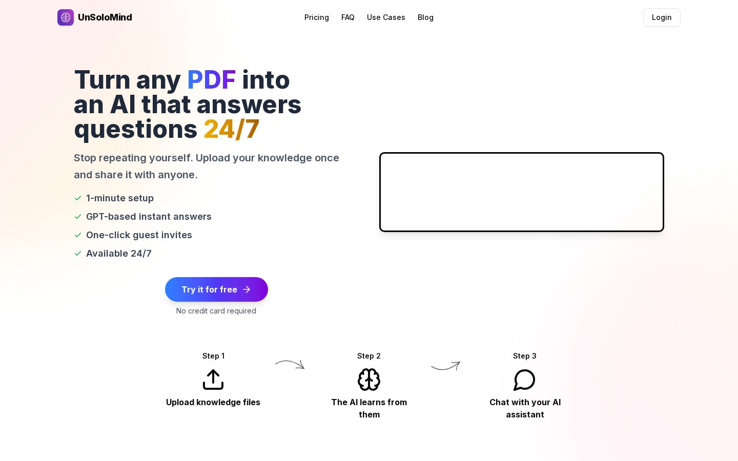 UnSoloMind Homepage