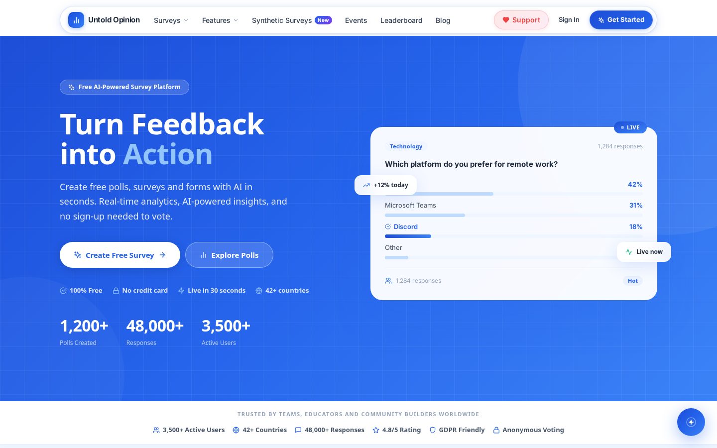 Untold Opinion Homepage
