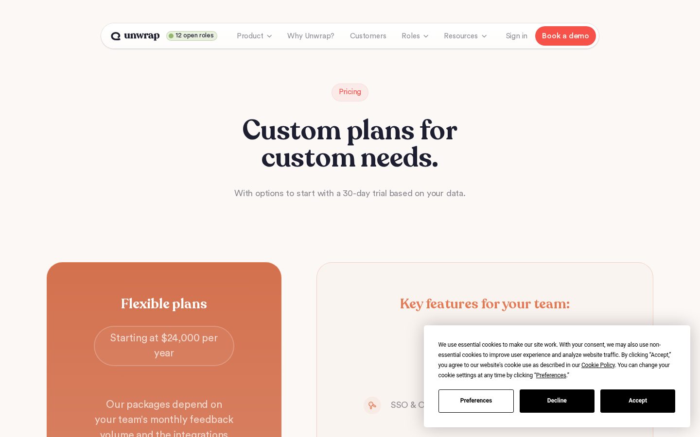 Unwrap Pricing