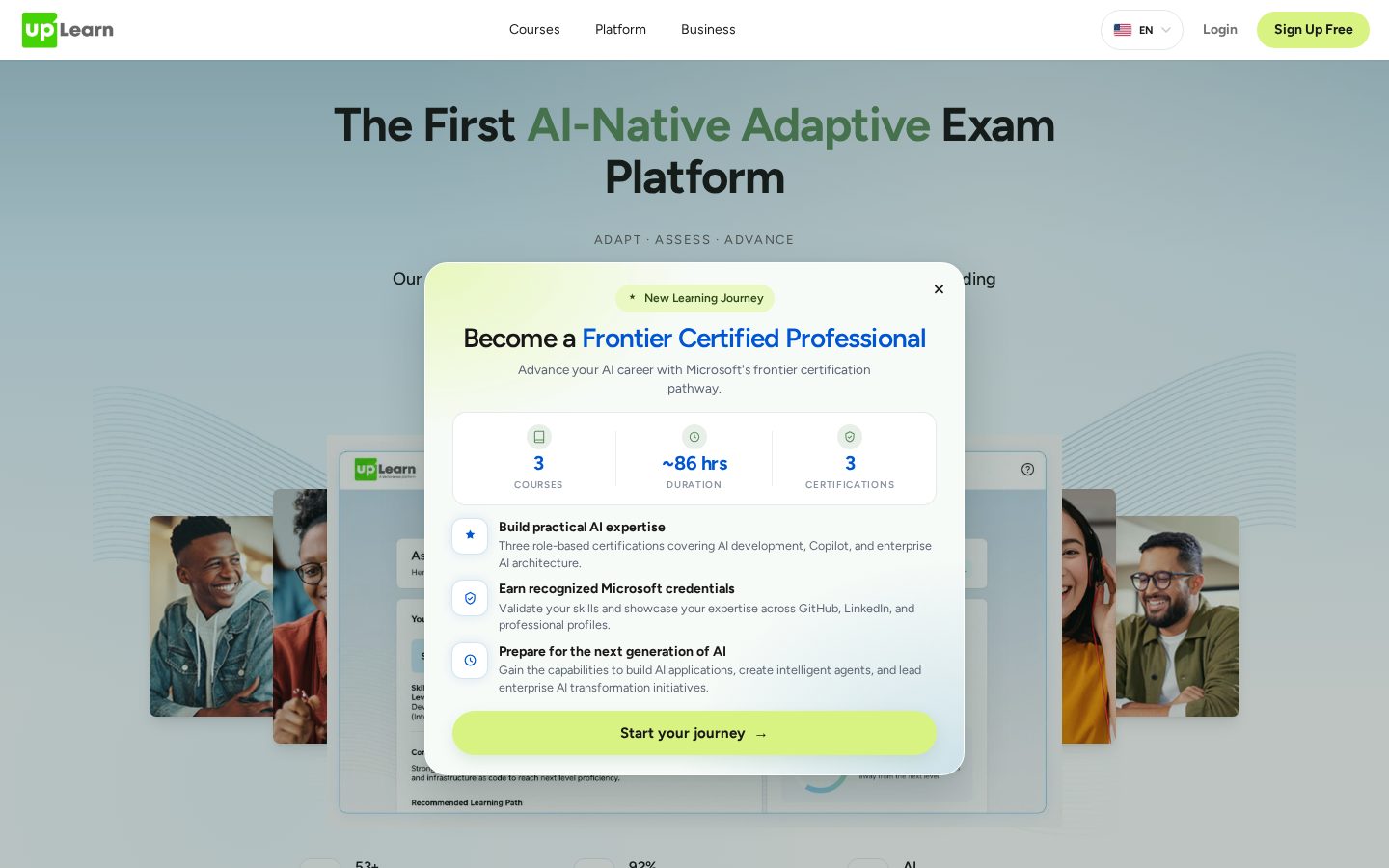UpLearn Homepage