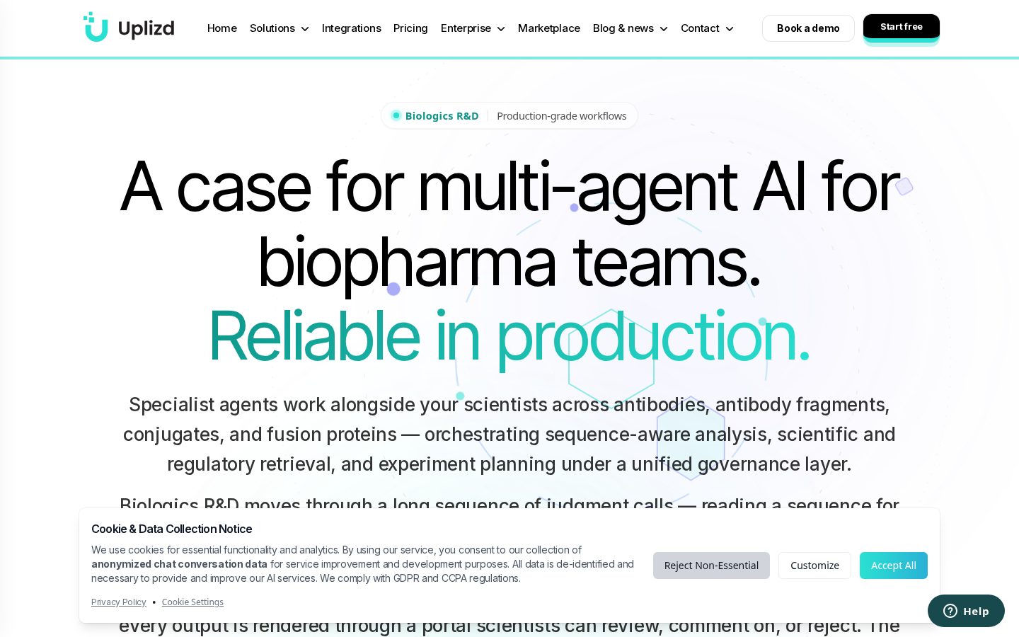 Uplizd Biologics R&D Homepage