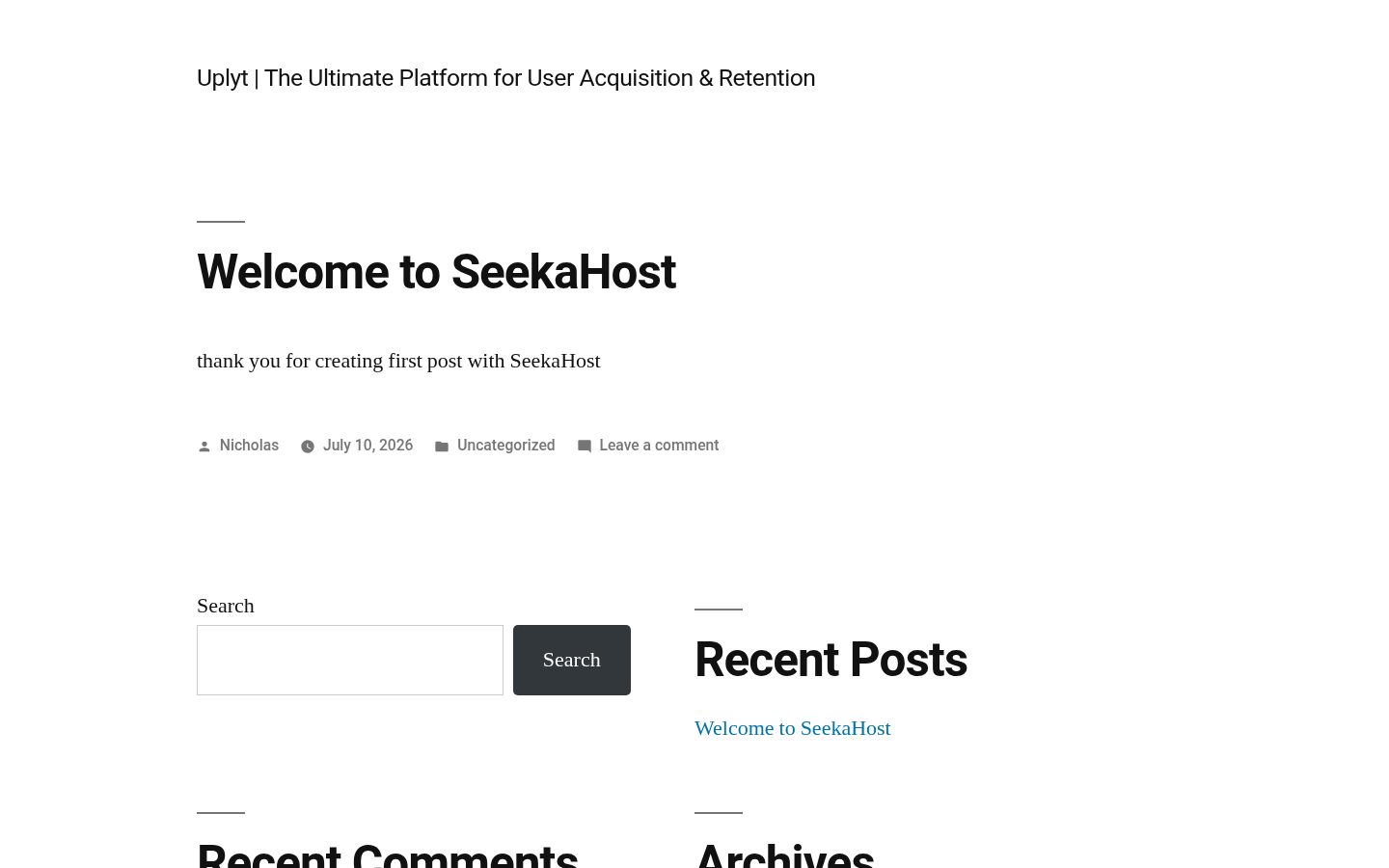 Uplyt Copilot Homepage