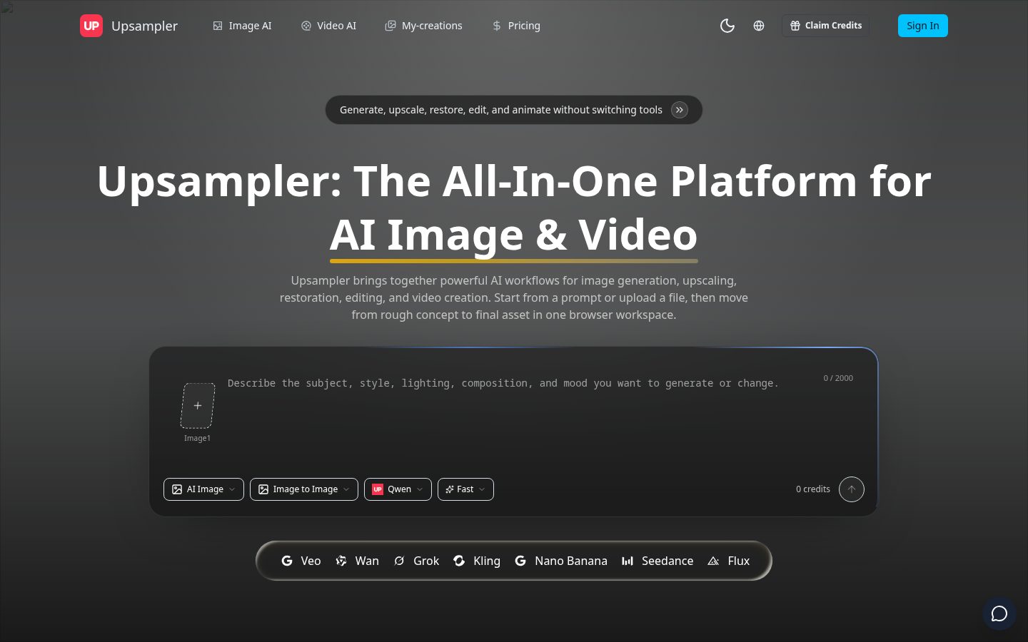 Upsampler Homepage