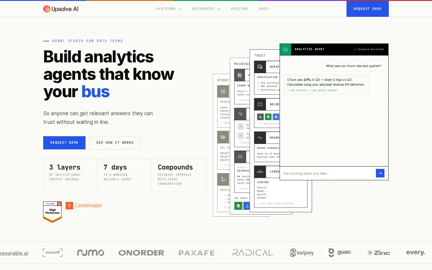 Upsolve AI Homepage
