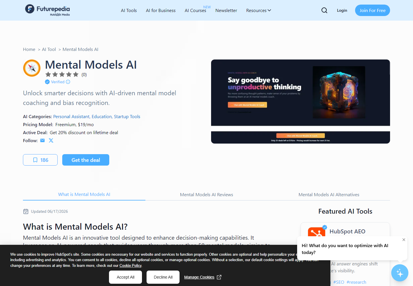 Use Cases, Pricing & Alternatives homepage