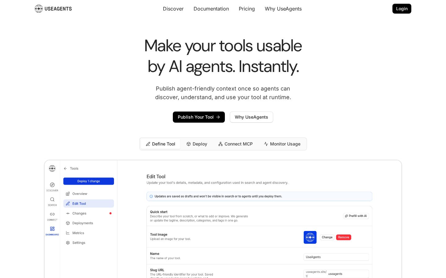 UseAgents Homepage