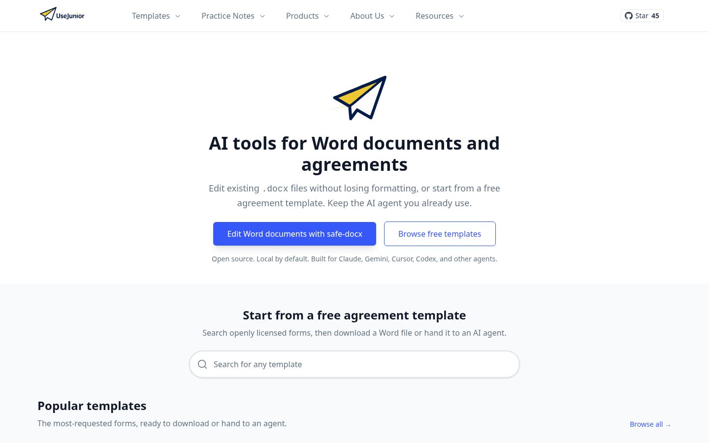 Usejunior Homepage