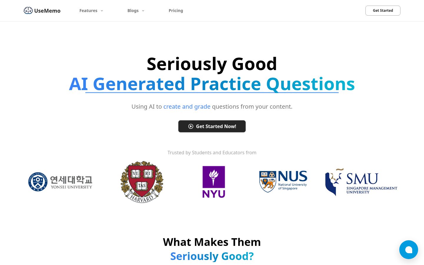 UseMemo.ai Homepage