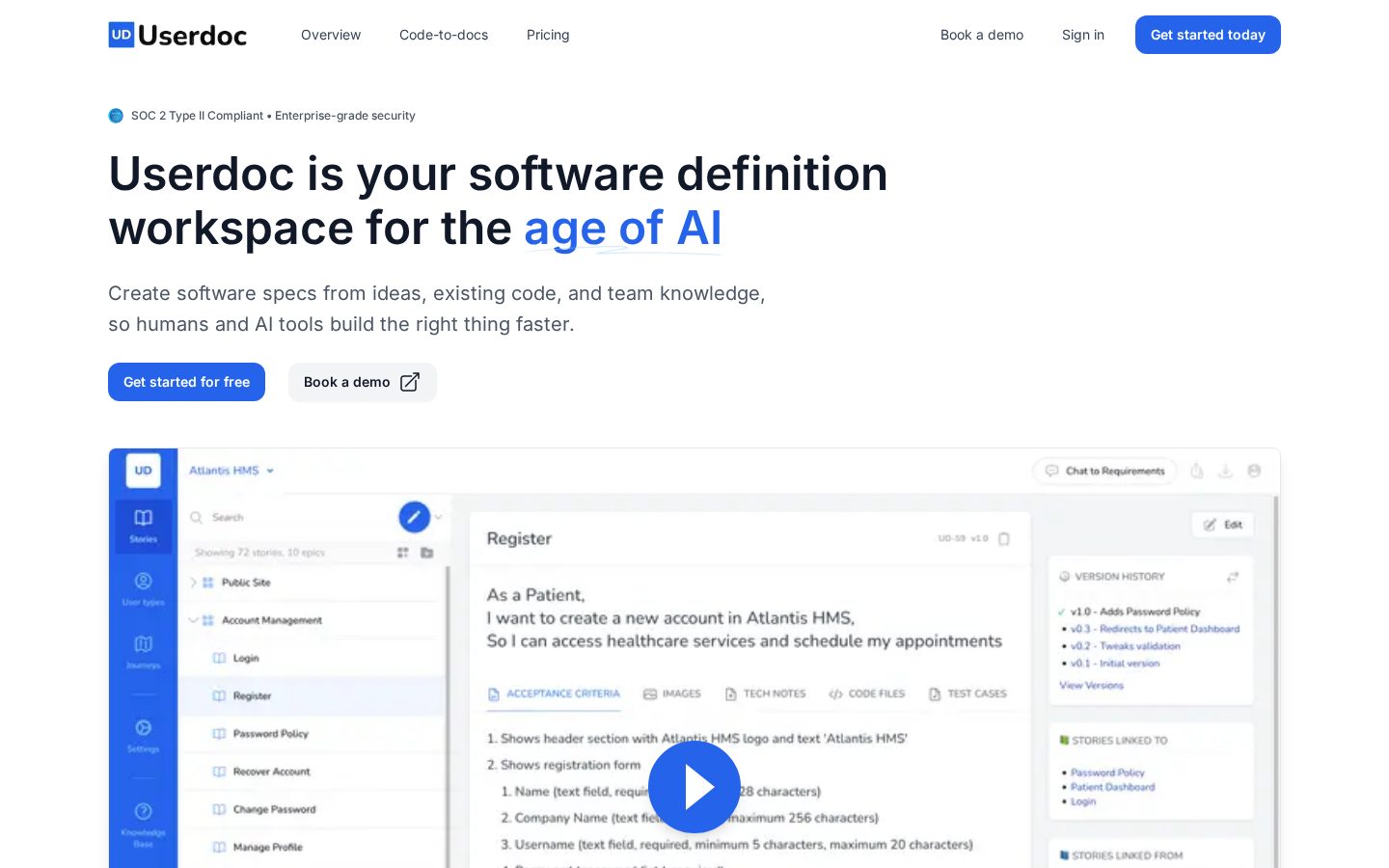 Userdoc Homepage