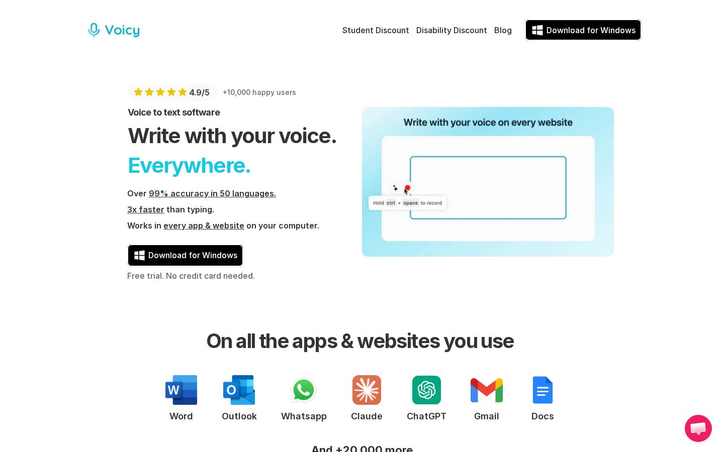 UseVoicy Homepage