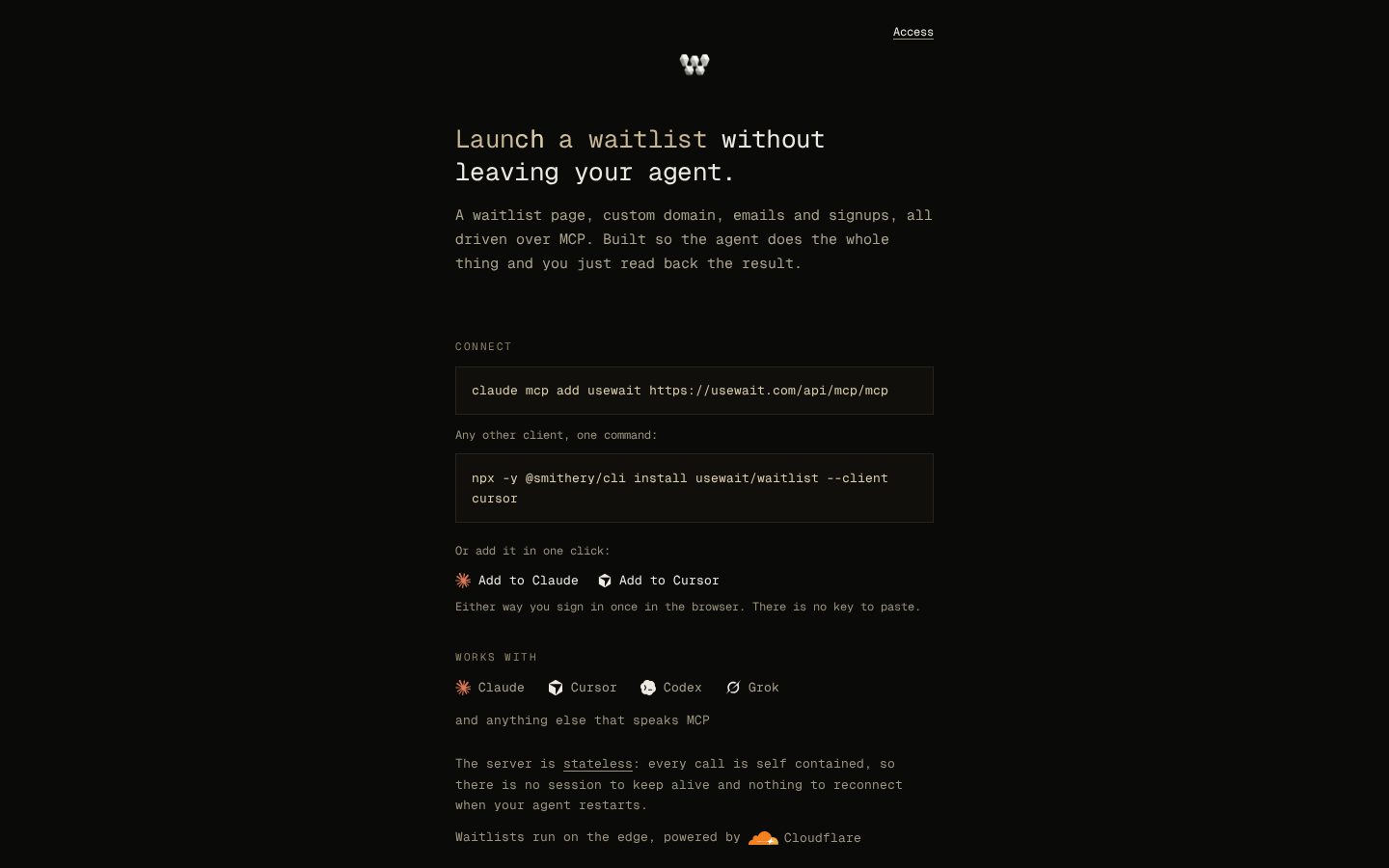 UseWait Homepage