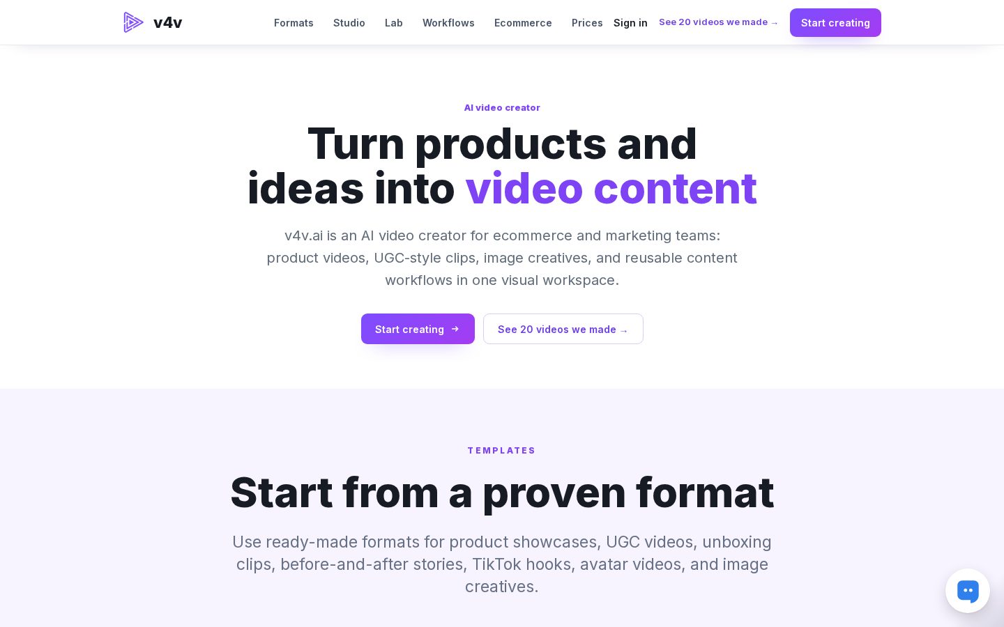 v4v.ai Homepage