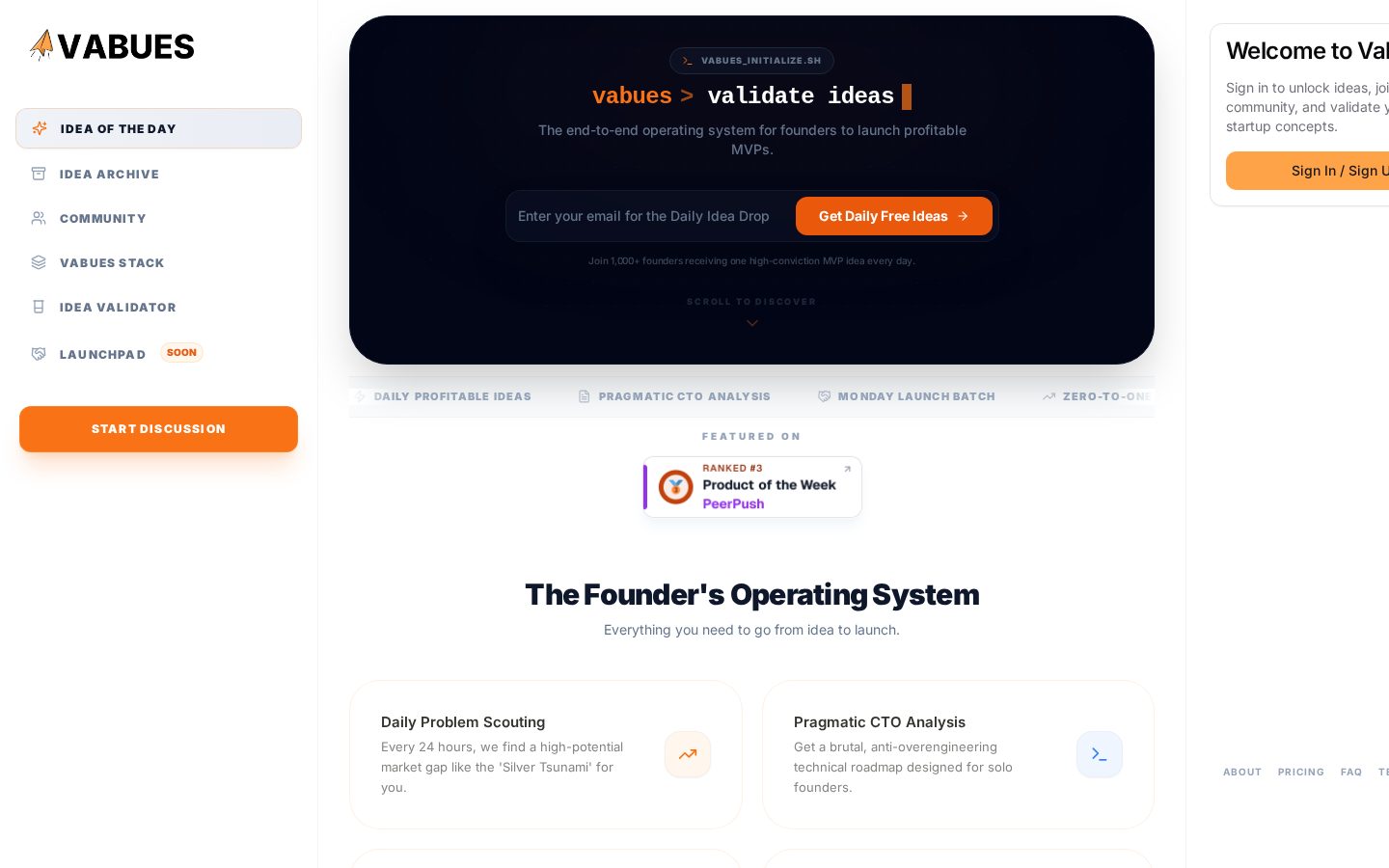 Vabues Homepage