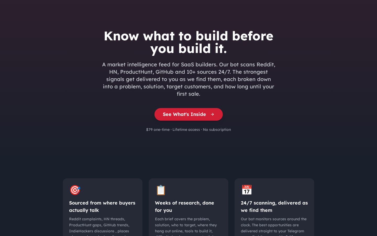 Validated SaaS Homepage