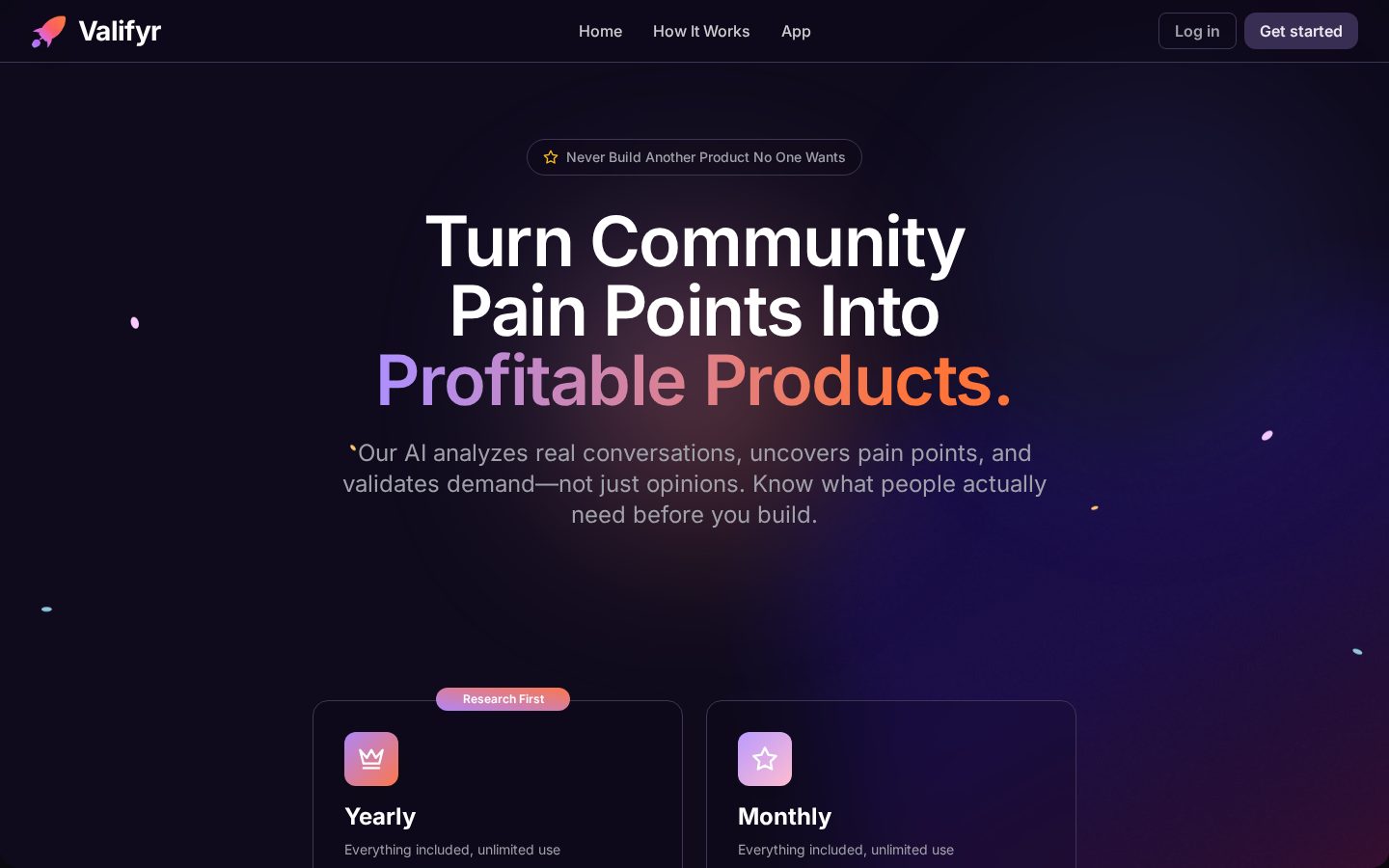 Valifyr Pricing