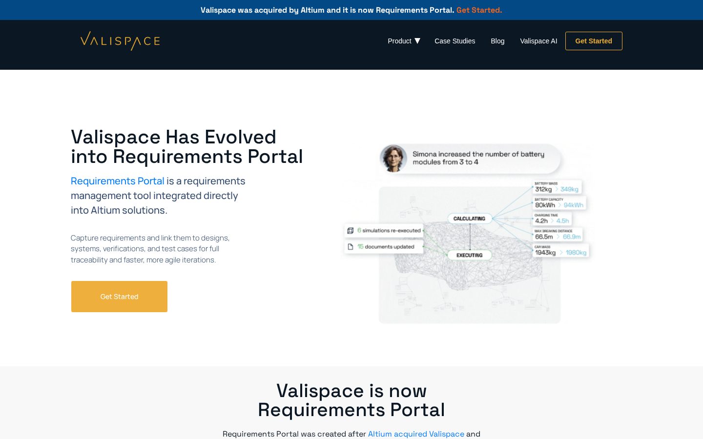 Valispace Homepage
