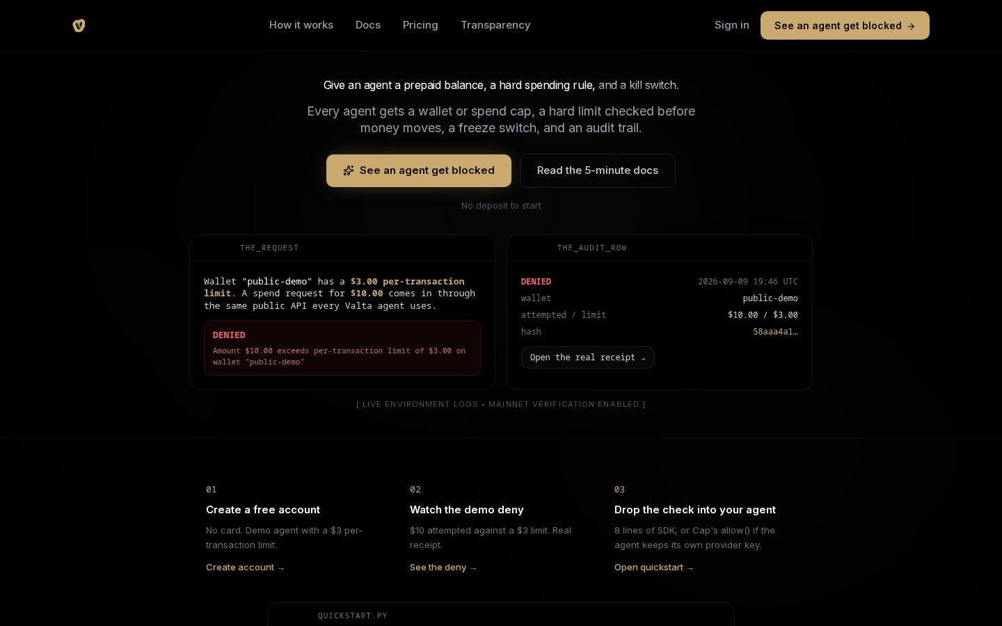 valta Homepage