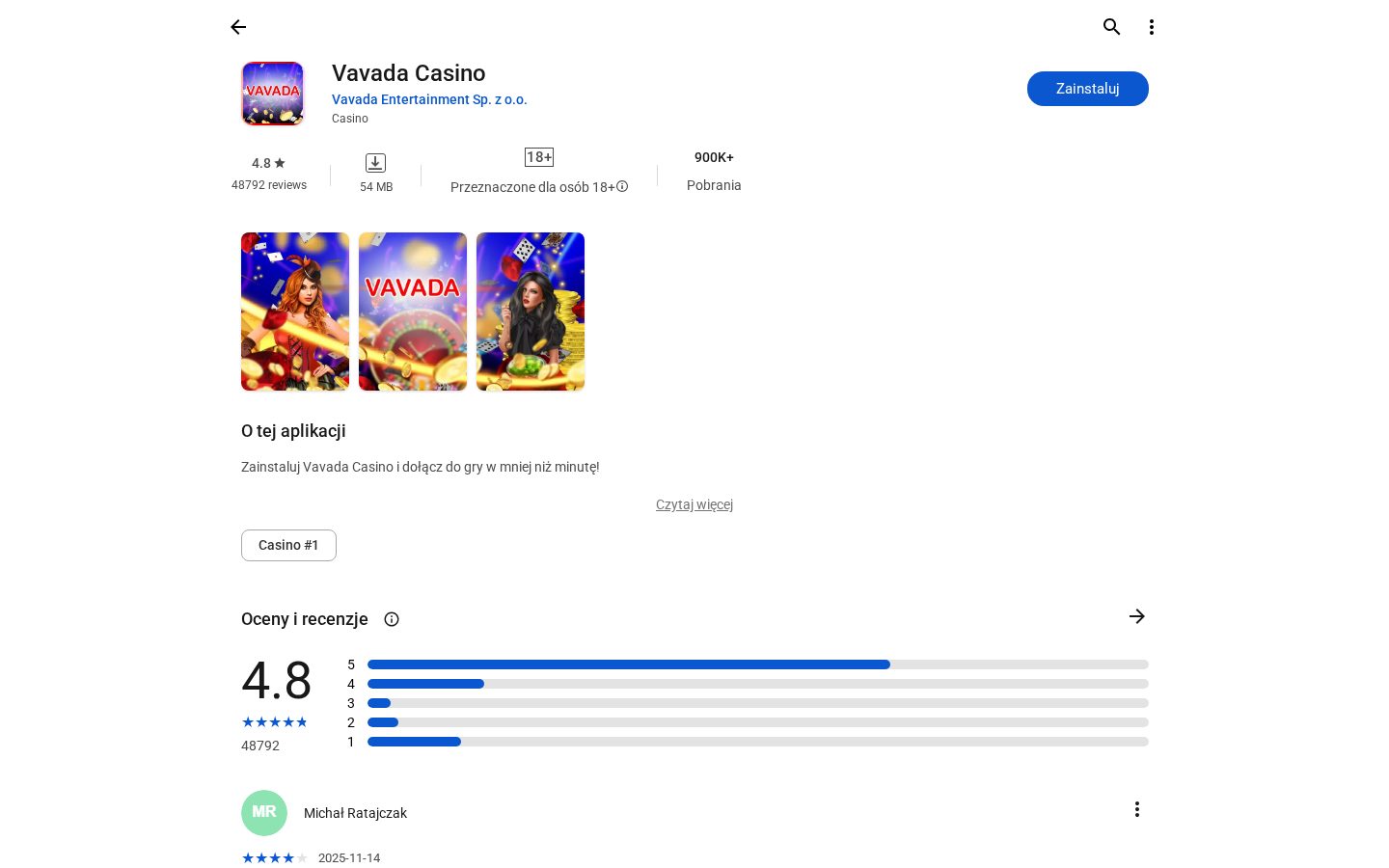 Vavada Casino Homepage