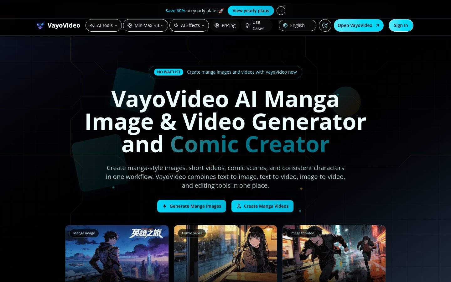 VayoVideo Homepage