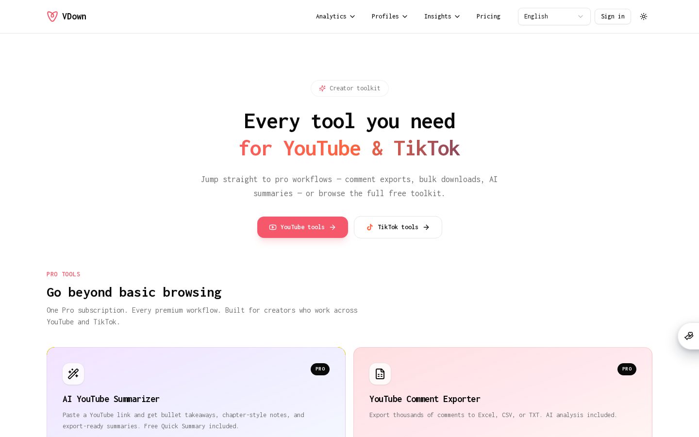 VDown Homepage