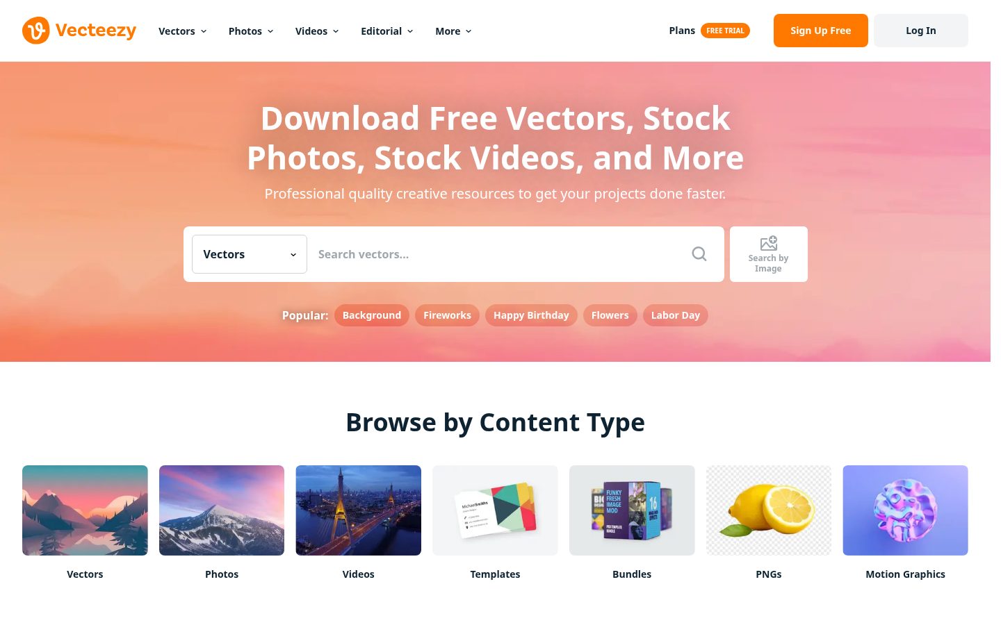 Vecteezy Homepage