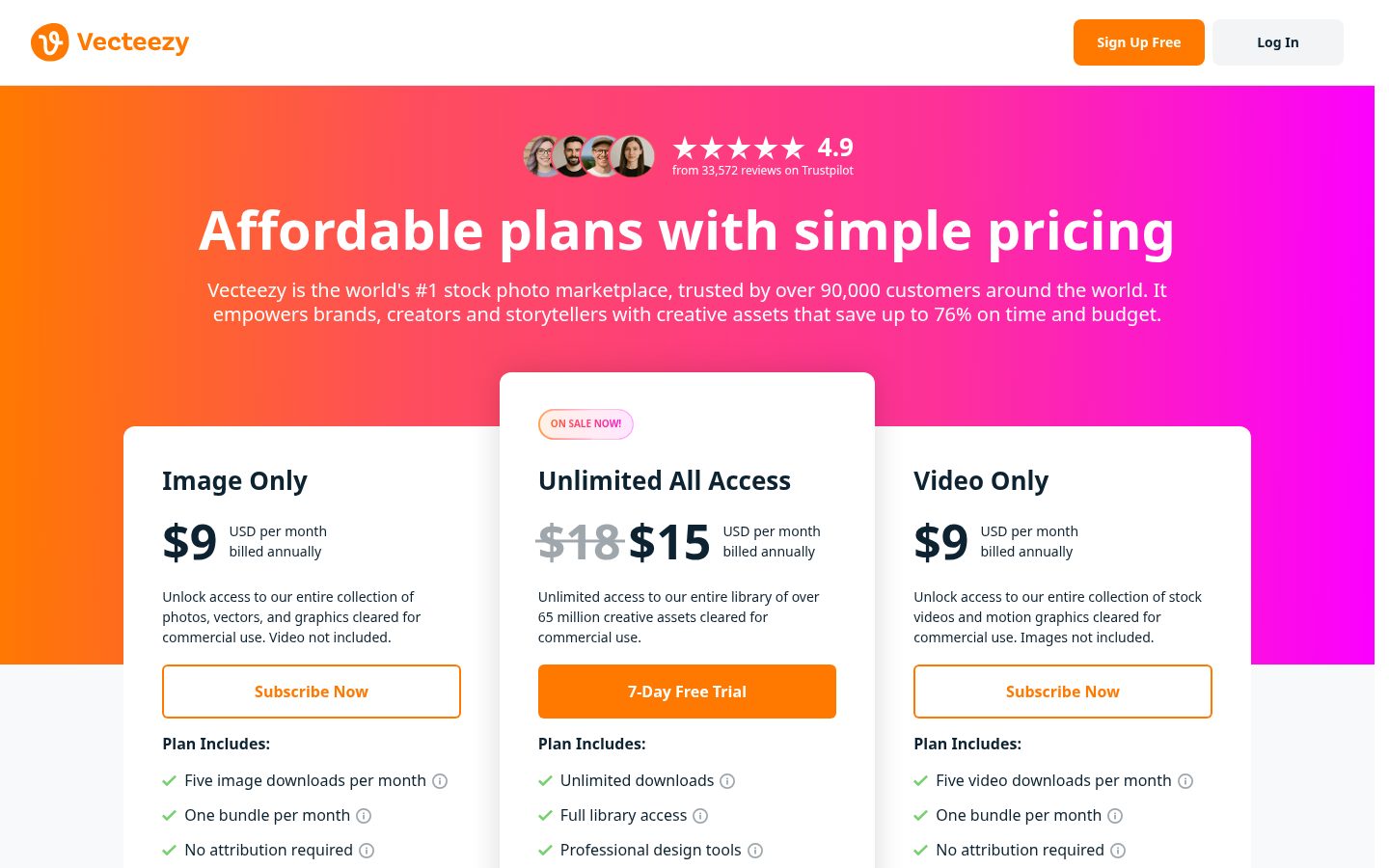 Vecteezy Pricing