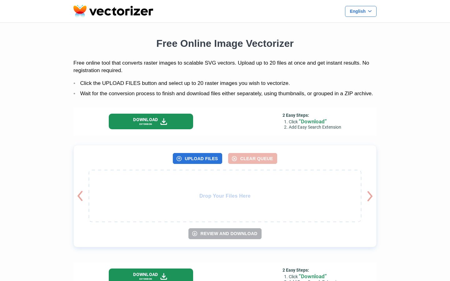 Vectorizer Homepage