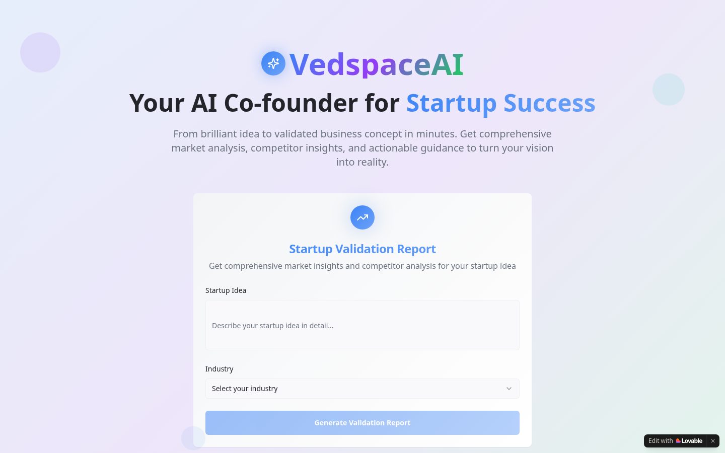 VedspaceAI Pricing