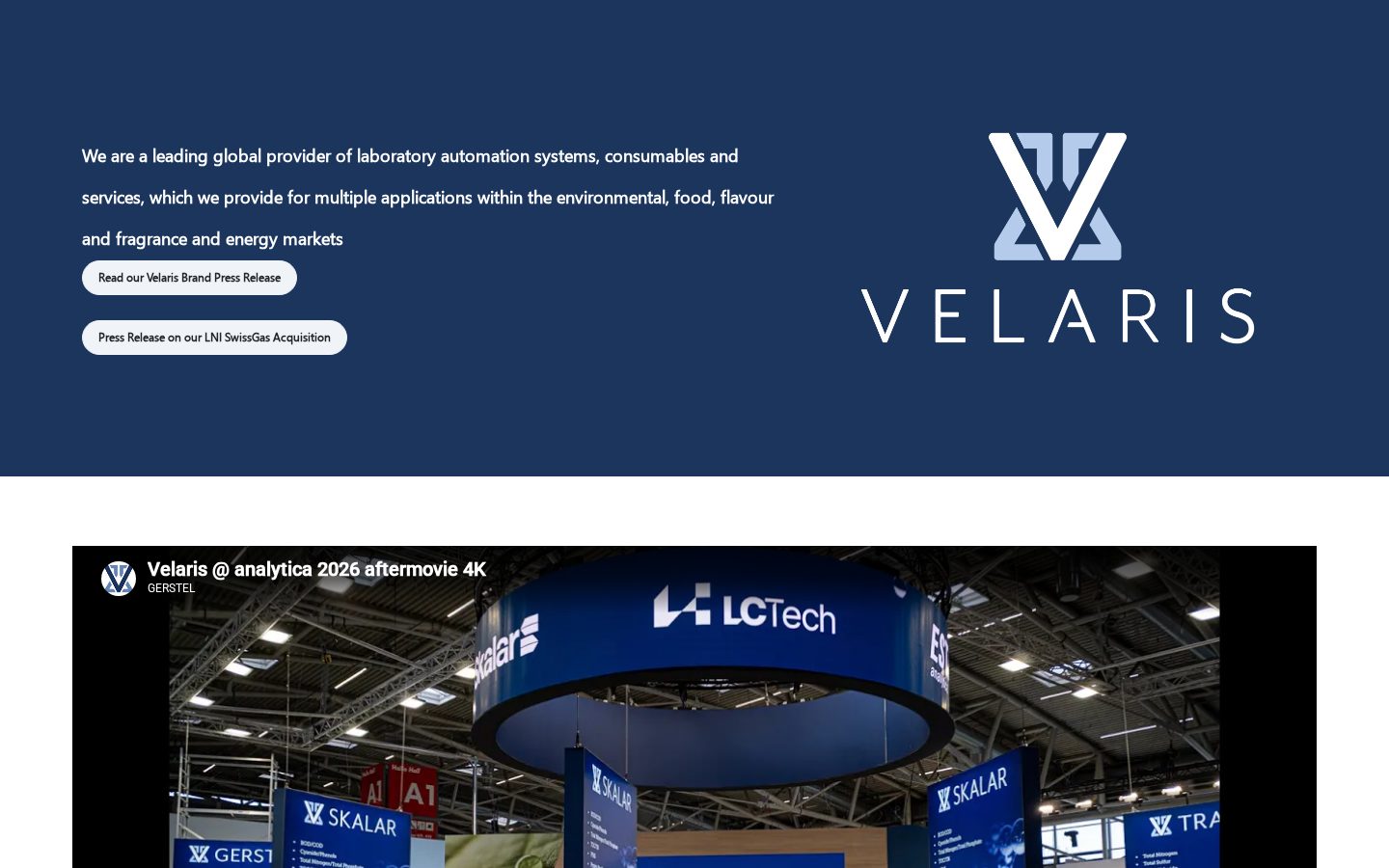 Velaris Homepage