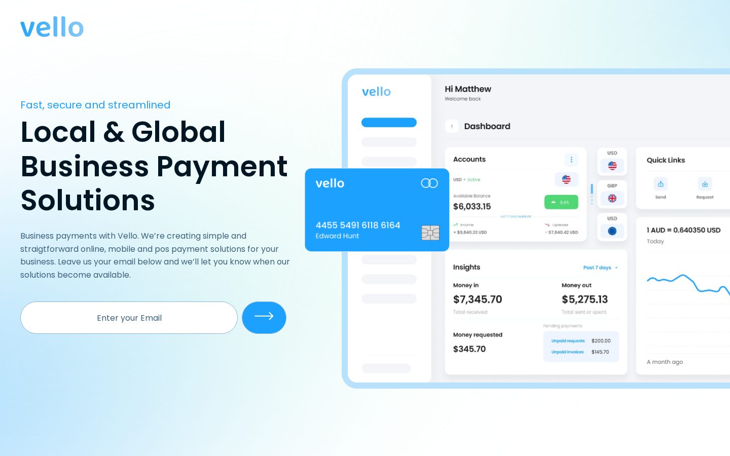 Vello Homepage