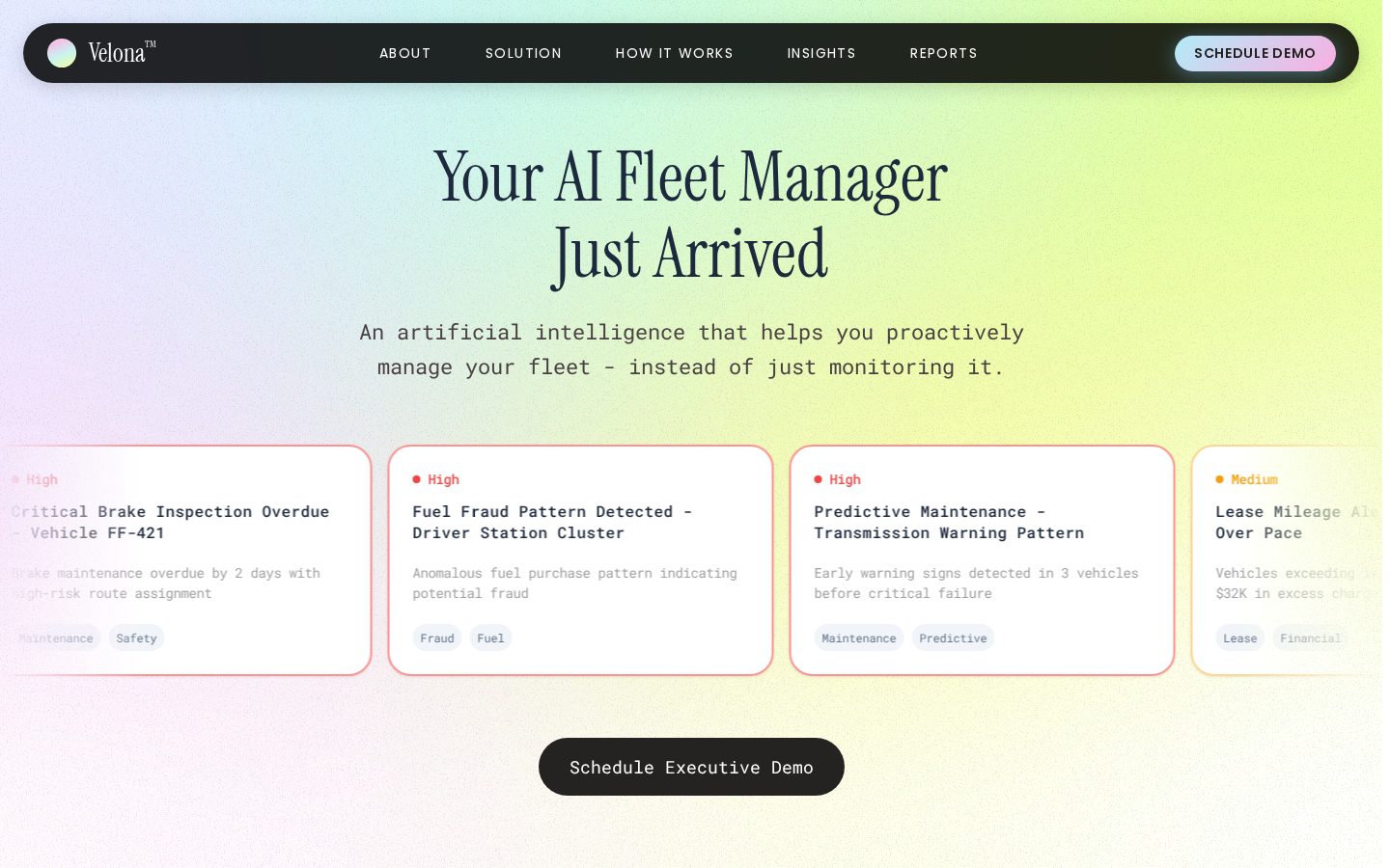 Velona AI Homepage
