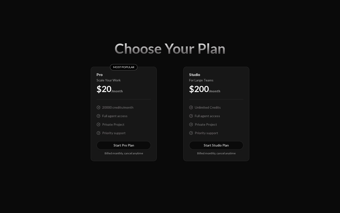 Veltos.ai Pricing