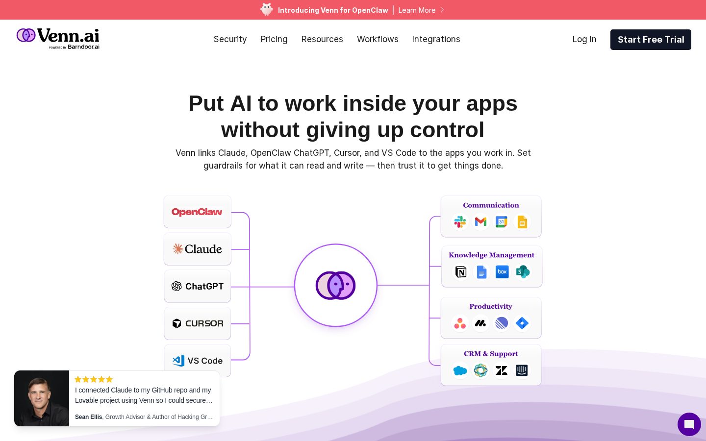 Venn.ai Homepage