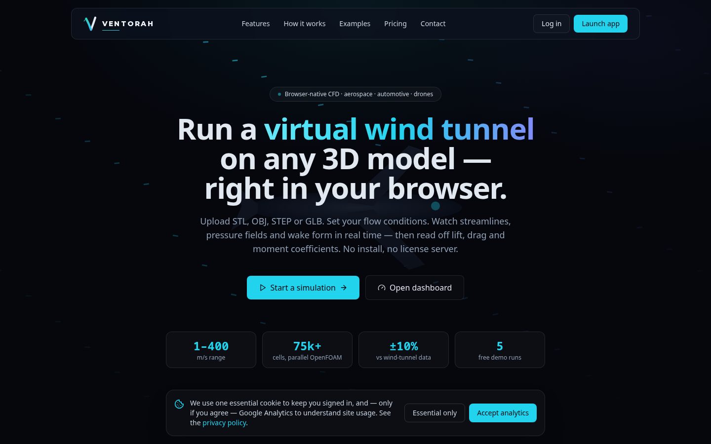 Ventorah Homepage