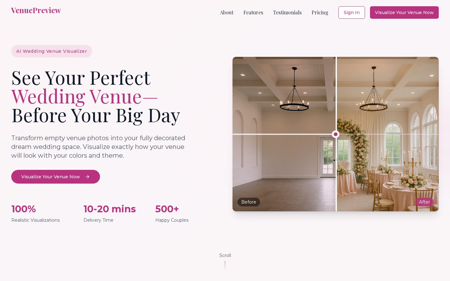 VenuePreview Homepage