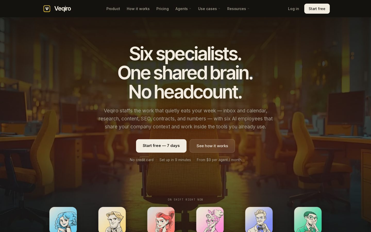 Veqiro Homepage
