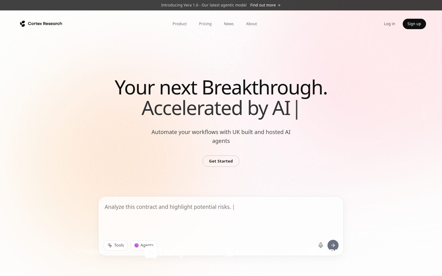 Vera by Cortex Research Homepage