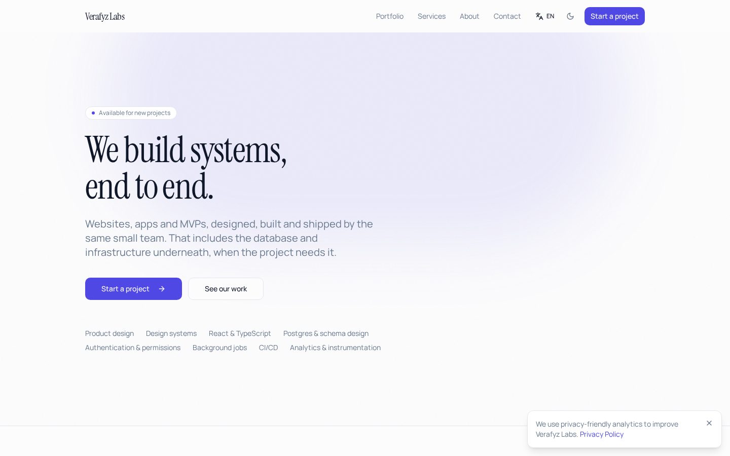 Verafyz Homepage