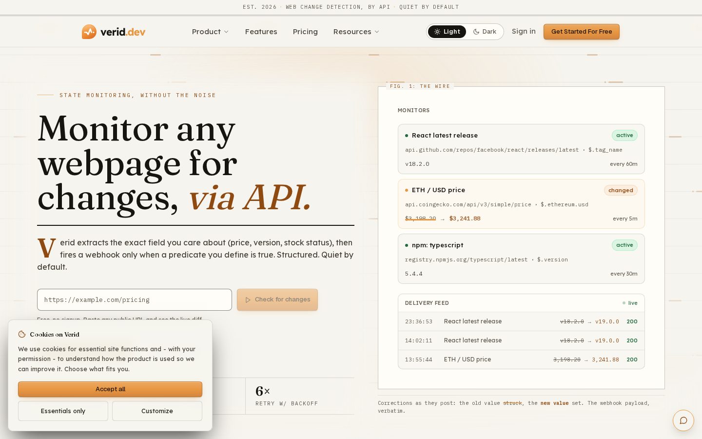 Verid Homepage