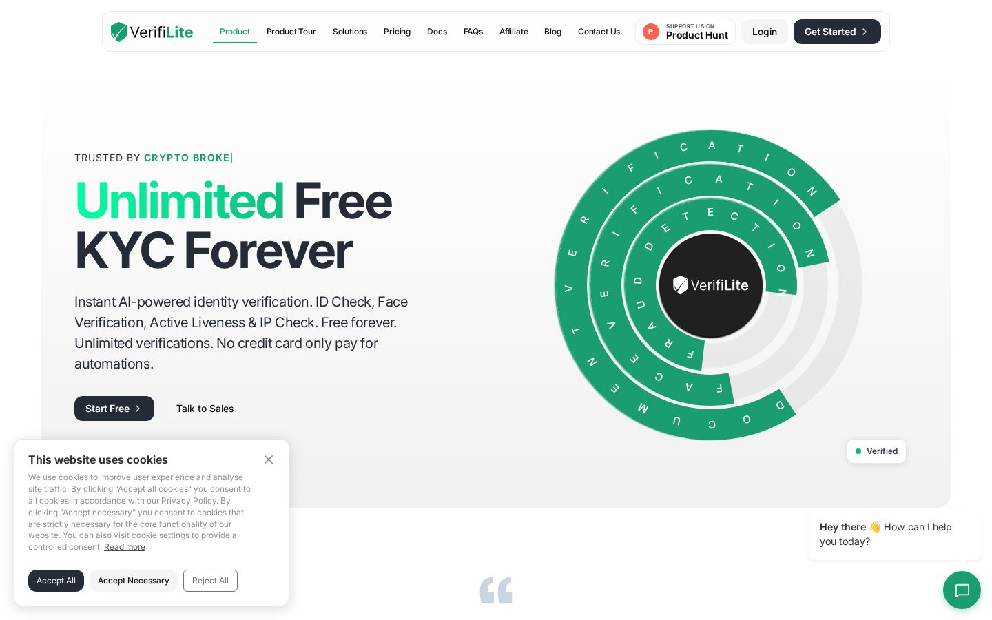 VerifiLite Homepage
