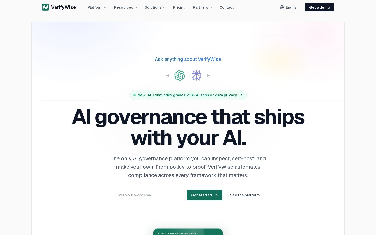 VerifyWise Homepage