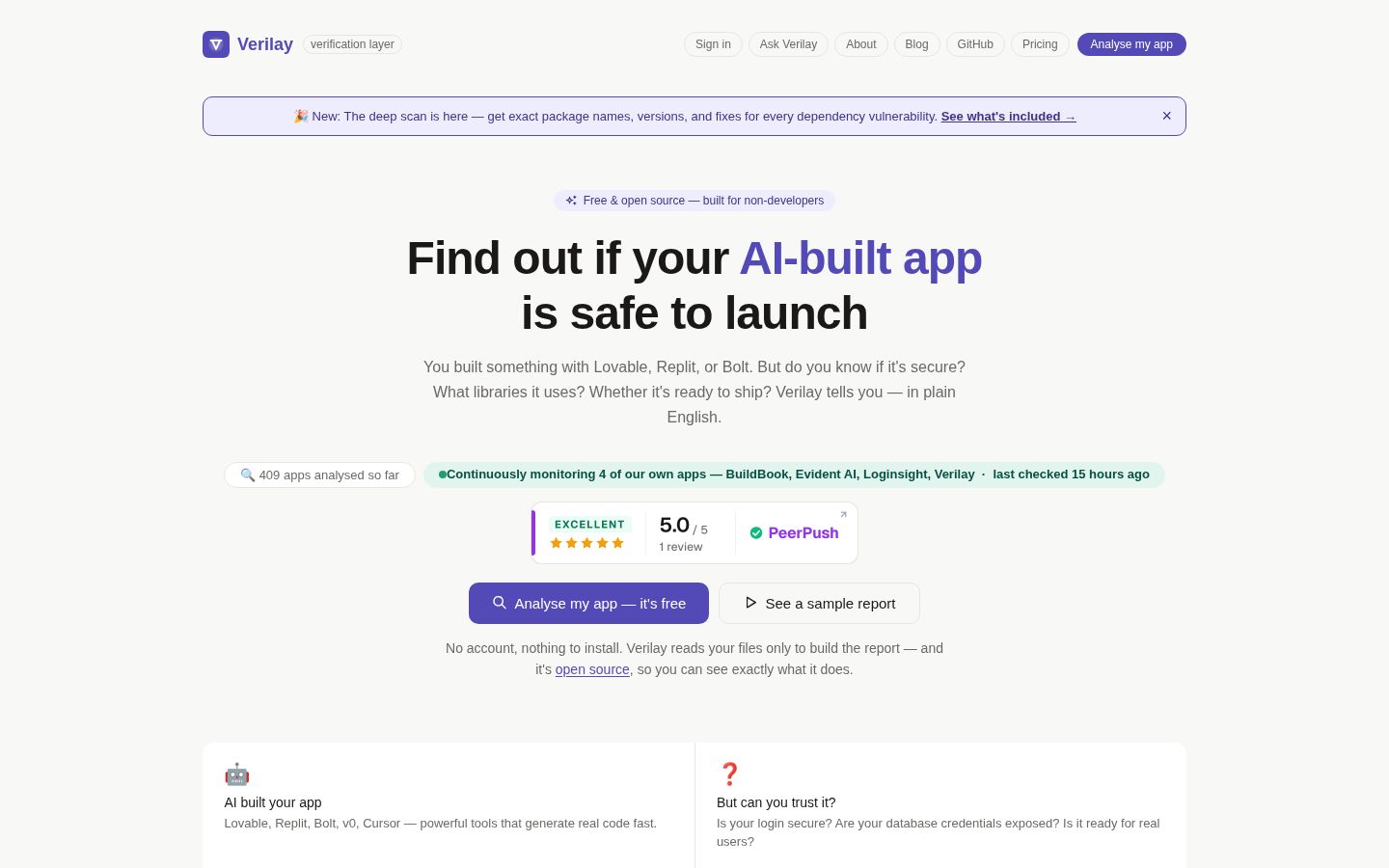 Verilay Homepage