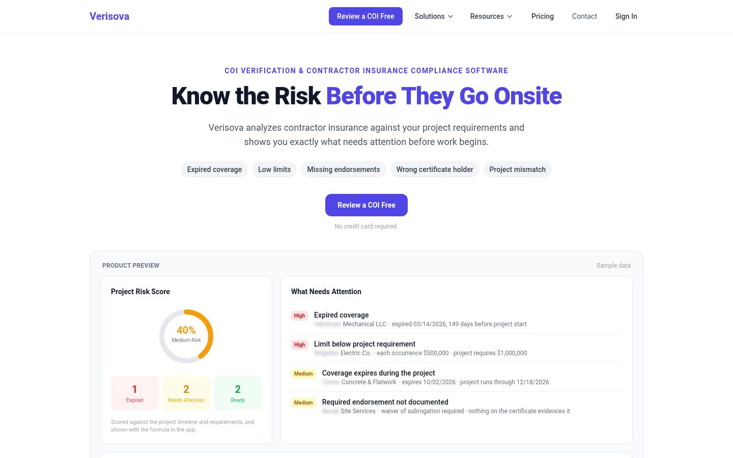 Verisova Homepage